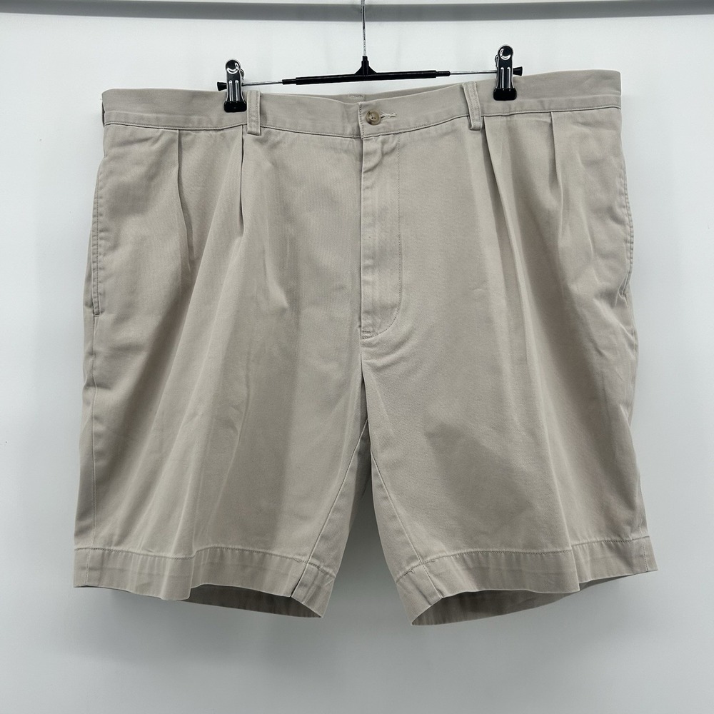Polo Ralph Lauren Classic Fit Pleated Chino Shorts Mens 42 Khaki 9" Coastal Ivy